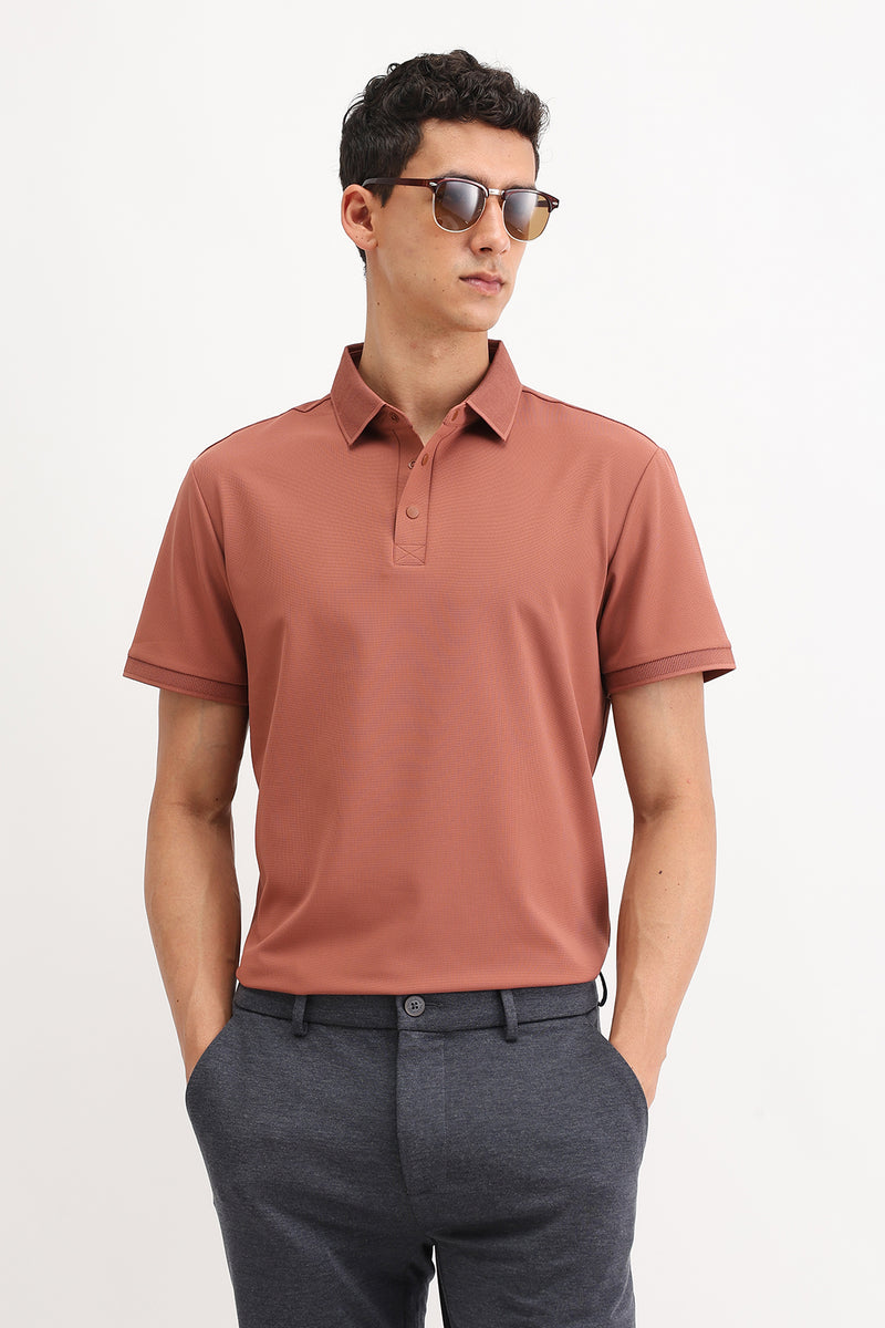 PLAIN POLO T-SHIRT