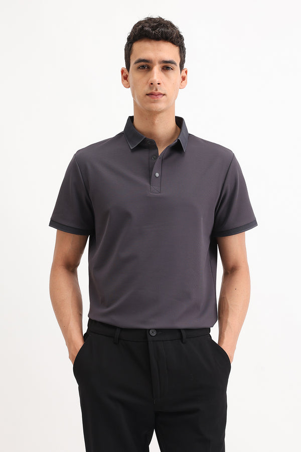 PLAIN POLO T-SHIRT