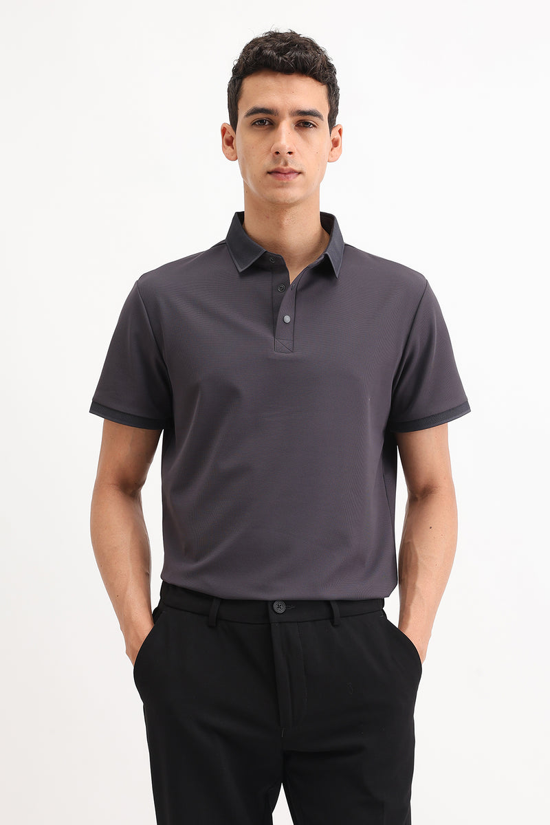 PLAIN POLO T-SHIRT