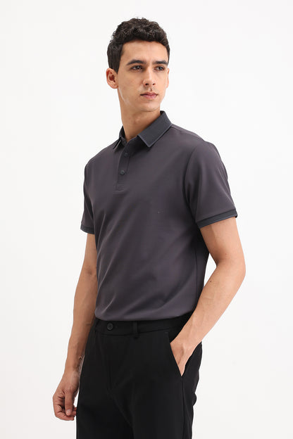 PLAIN POLO T-SHIRT