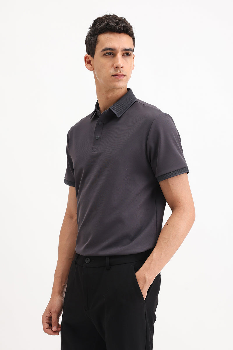PLAIN POLO T-SHIRT