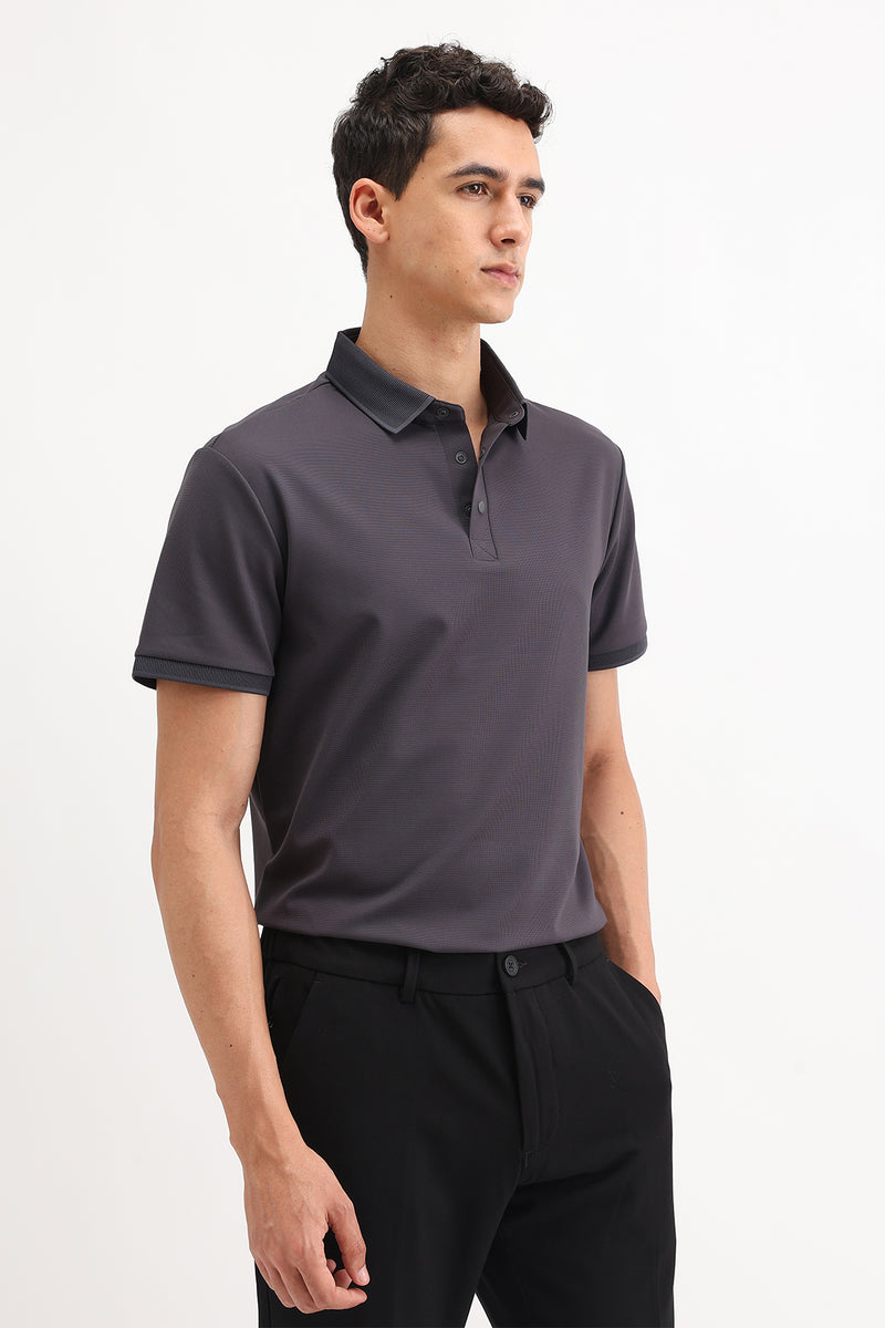 PLAIN POLO T-SHIRT