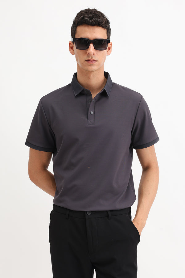 PLAIN POLO T-SHIRT