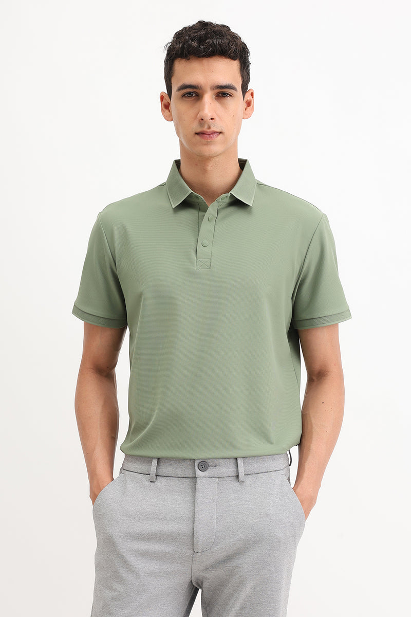 PLAIN POLO T-SHIRT