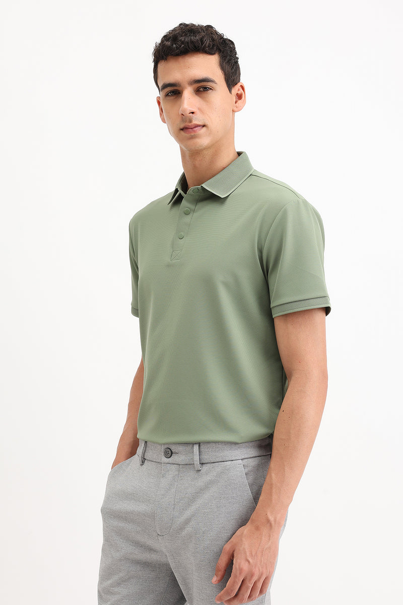 PLAIN POLO T-SHIRT