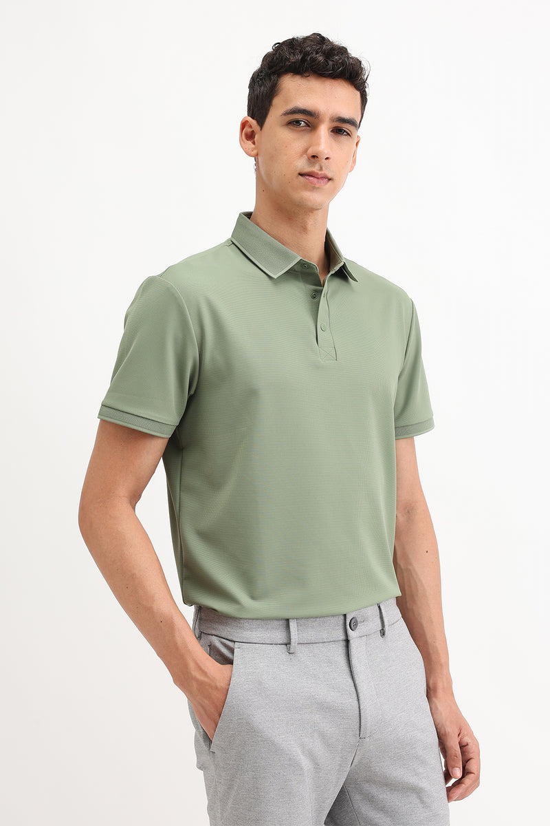 PLAIN POLO T-SHIRT