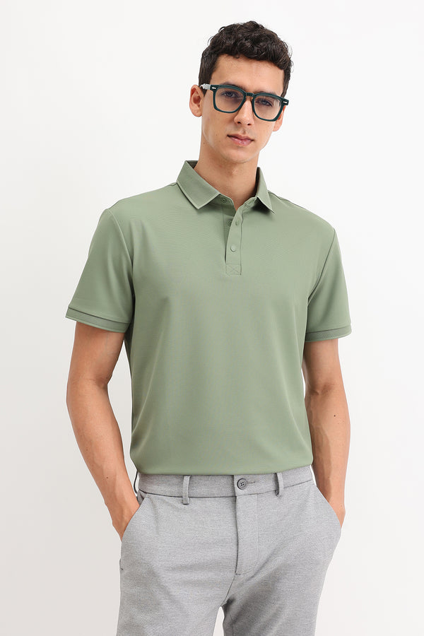 PLAIN POLO T-SHIRT