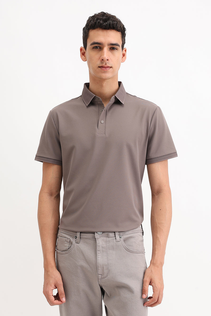 PLAIN POLO T-SHIRT