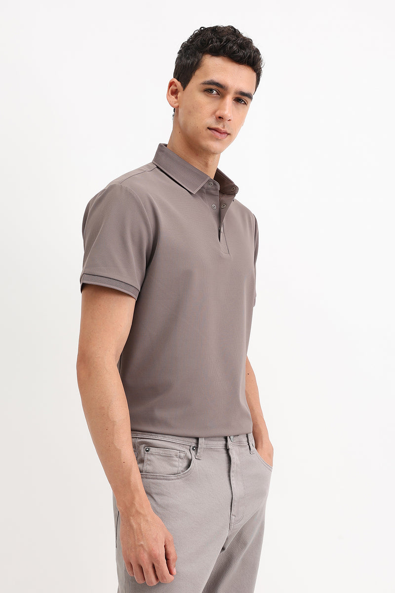 PLAIN POLO T-SHIRT