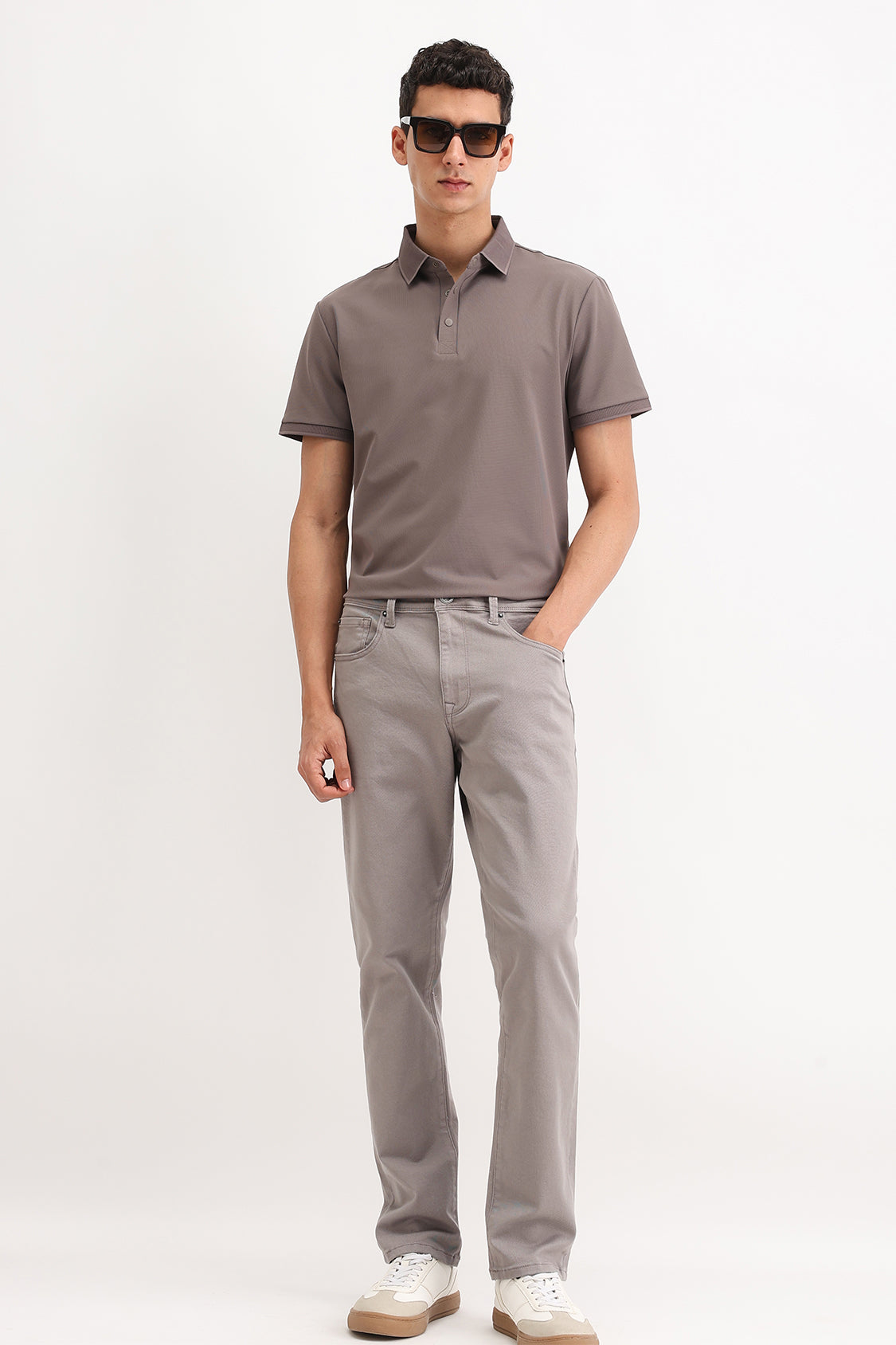PLAIN POLO T-SHIRT