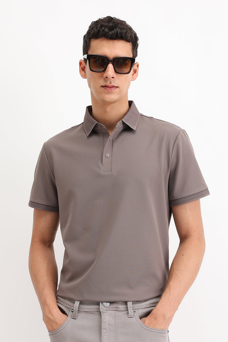 PLAIN POLO T-SHIRT