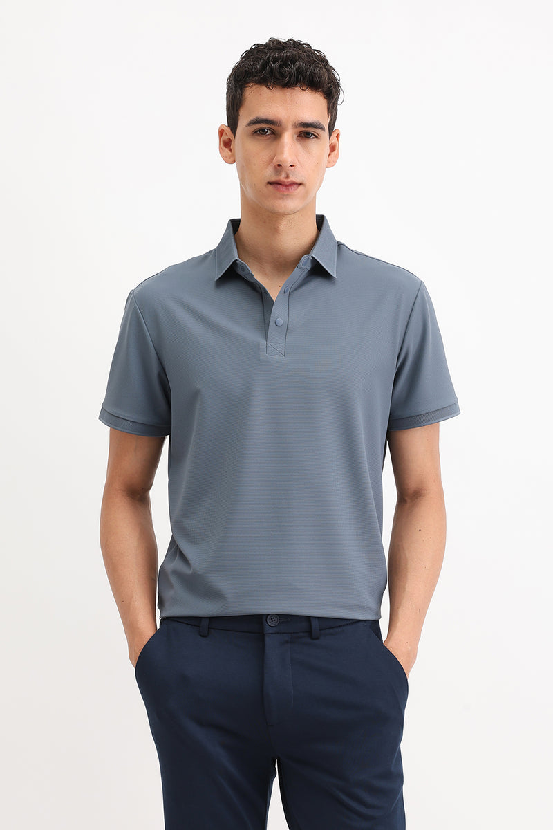 PLAIN POLO T-SHIRT
