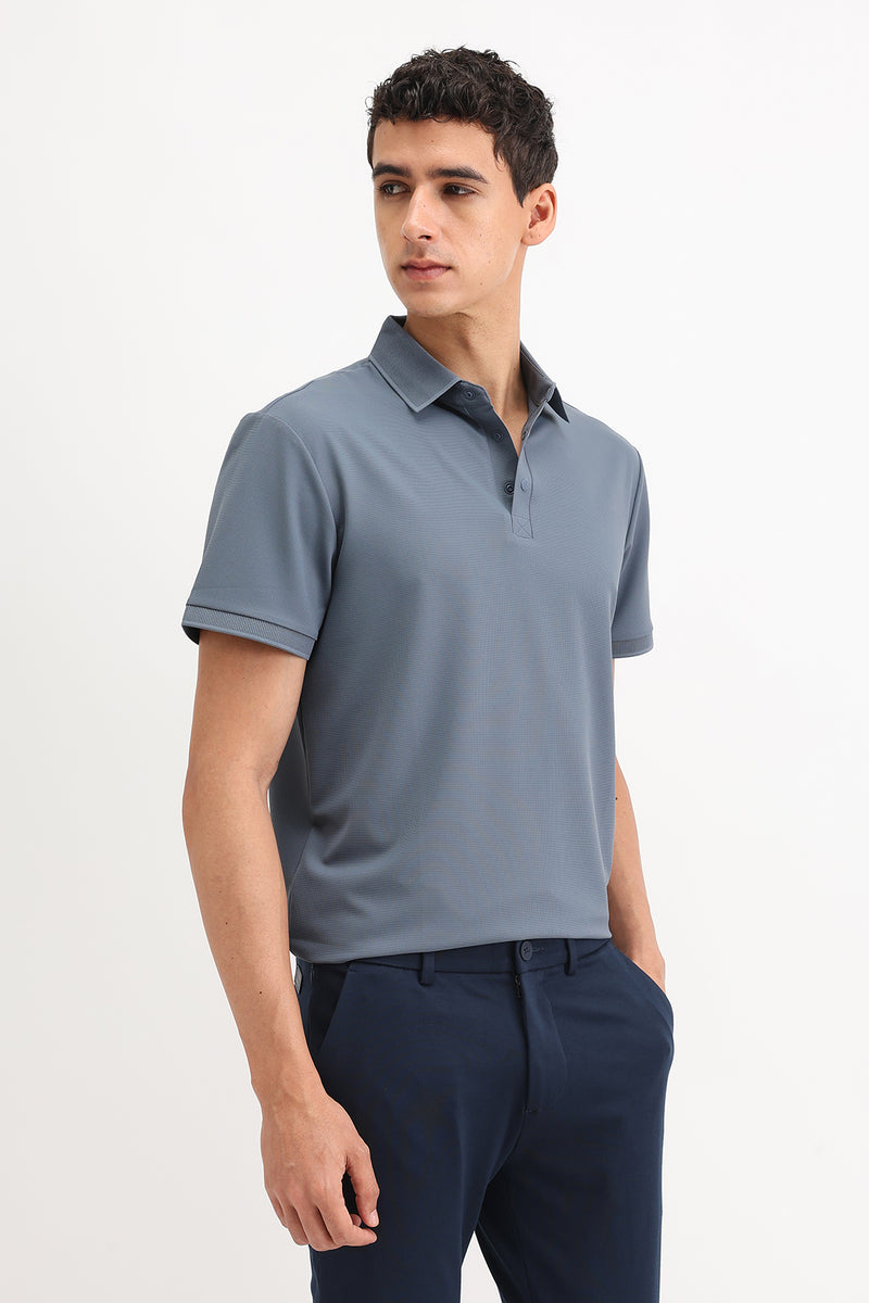 PLAIN POLO T-SHIRT