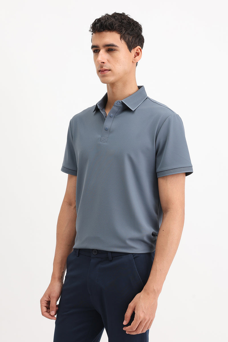 PLAIN POLO T-SHIRT