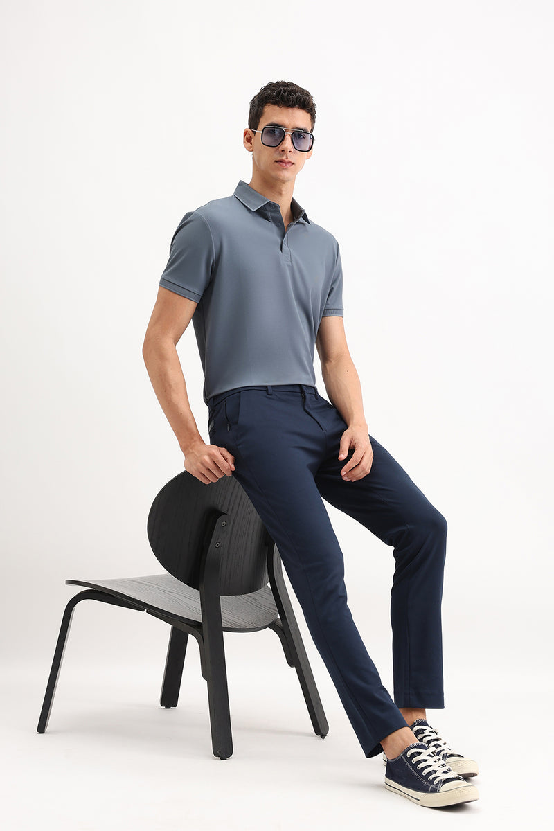 SLIM FIT PLAIN TROUSER