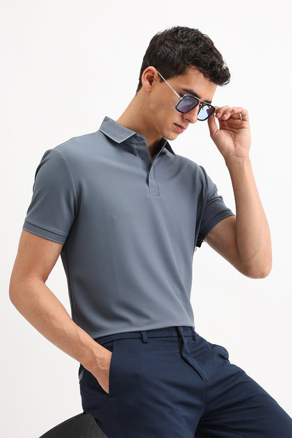 PLAIN POLO T-SHIRT