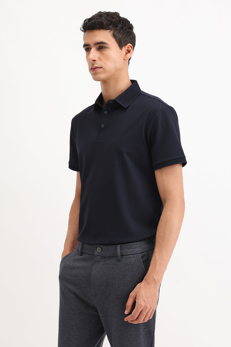 PLAIN POLO T-SHIRT