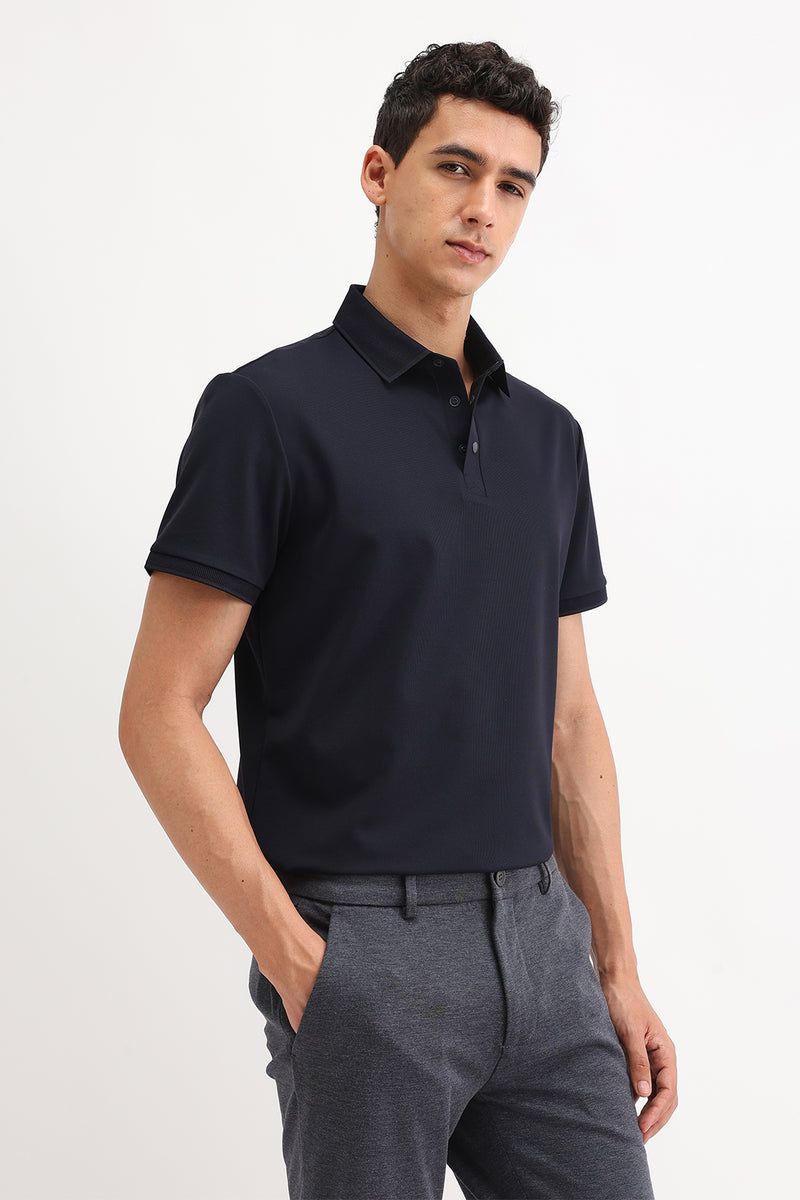 PLAIN POLO T-SHIRT
