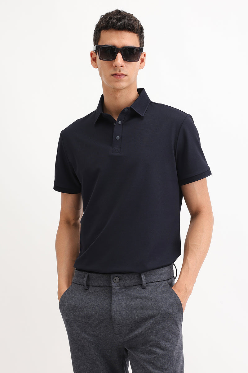 PLAIN POLO T-SHIRT