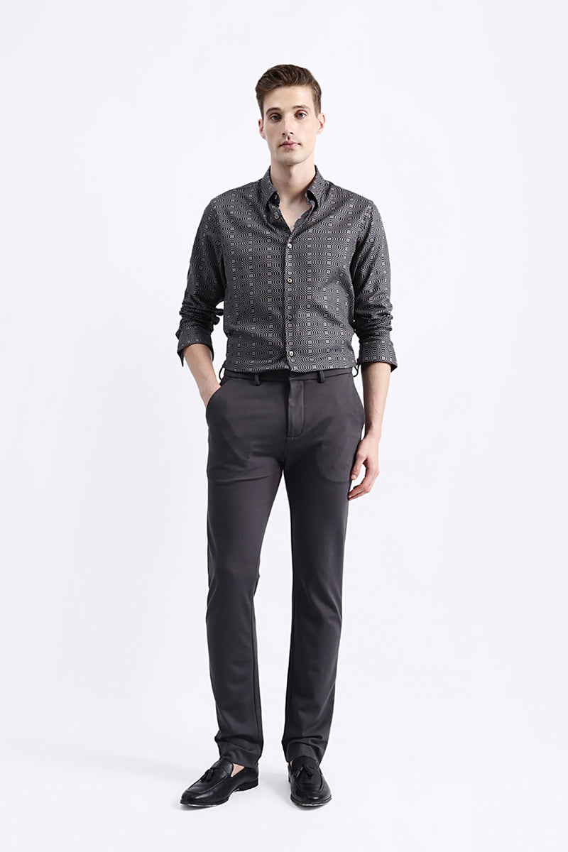 GEOMETRIC JACQUARD SHIRT