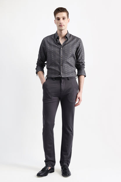 GEOMETRIC JACQUARD SHIRT