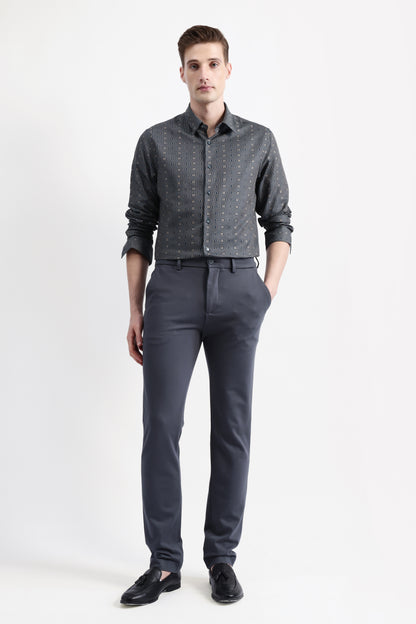 GEOMETRIC JACQUARD SHIRT