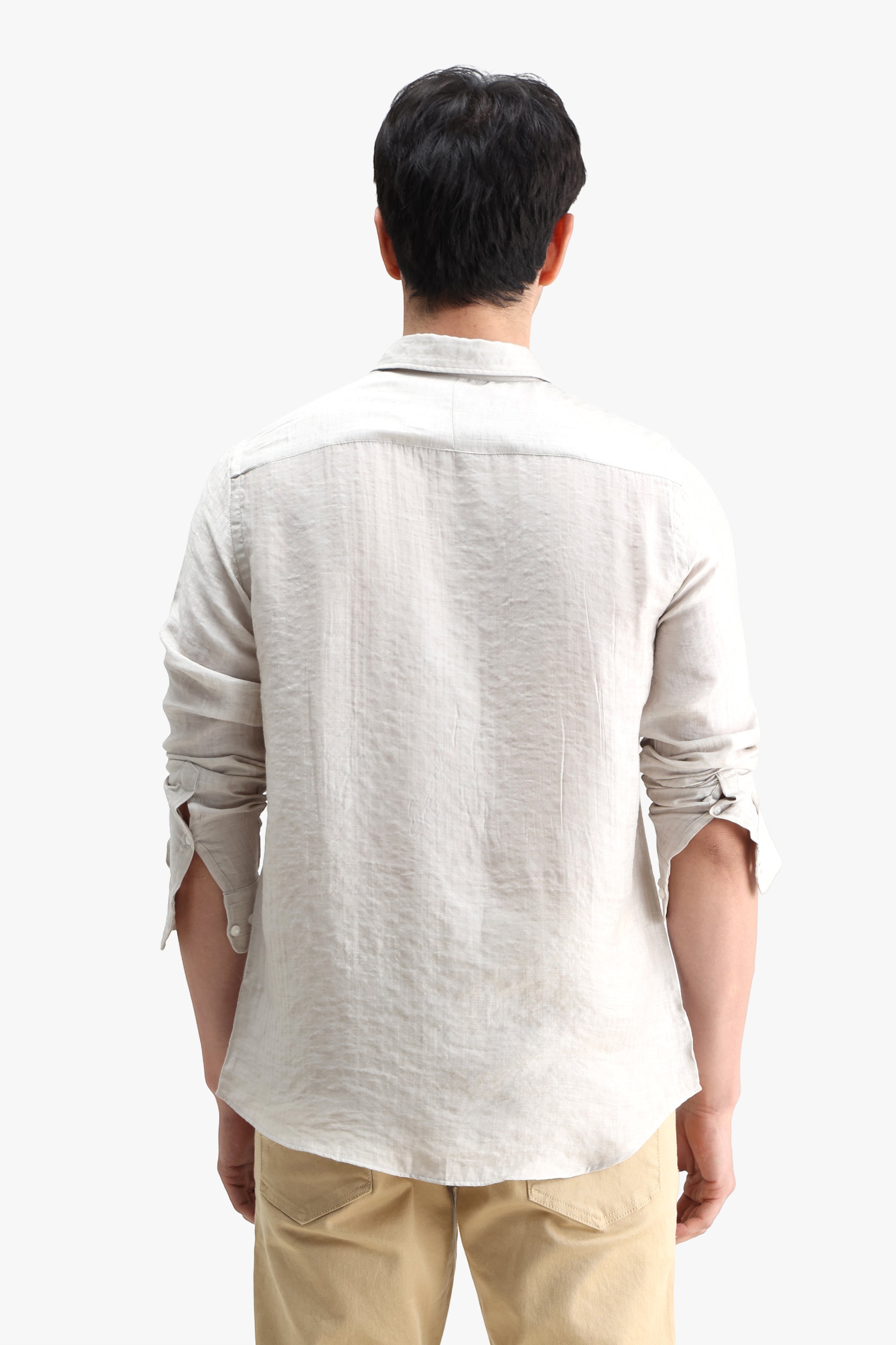 Viscose Blend Solid Shirt