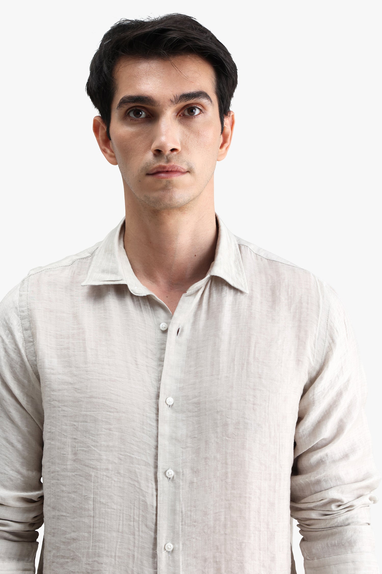 Viscose Blend Solid Shirt