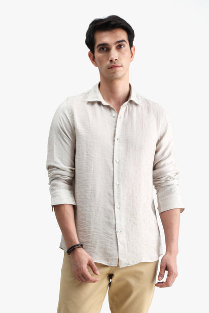 Viscose Blend Solid Shirt