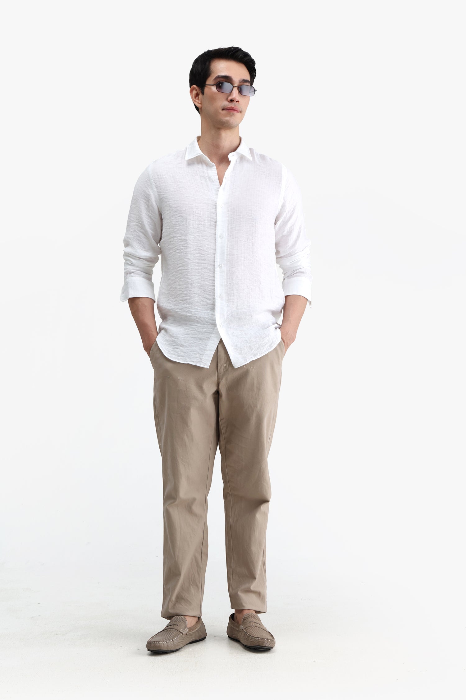 Viscose Blend Solid Shirt