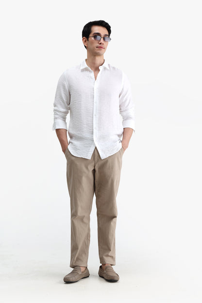 Viscose Blend Solid Shirt