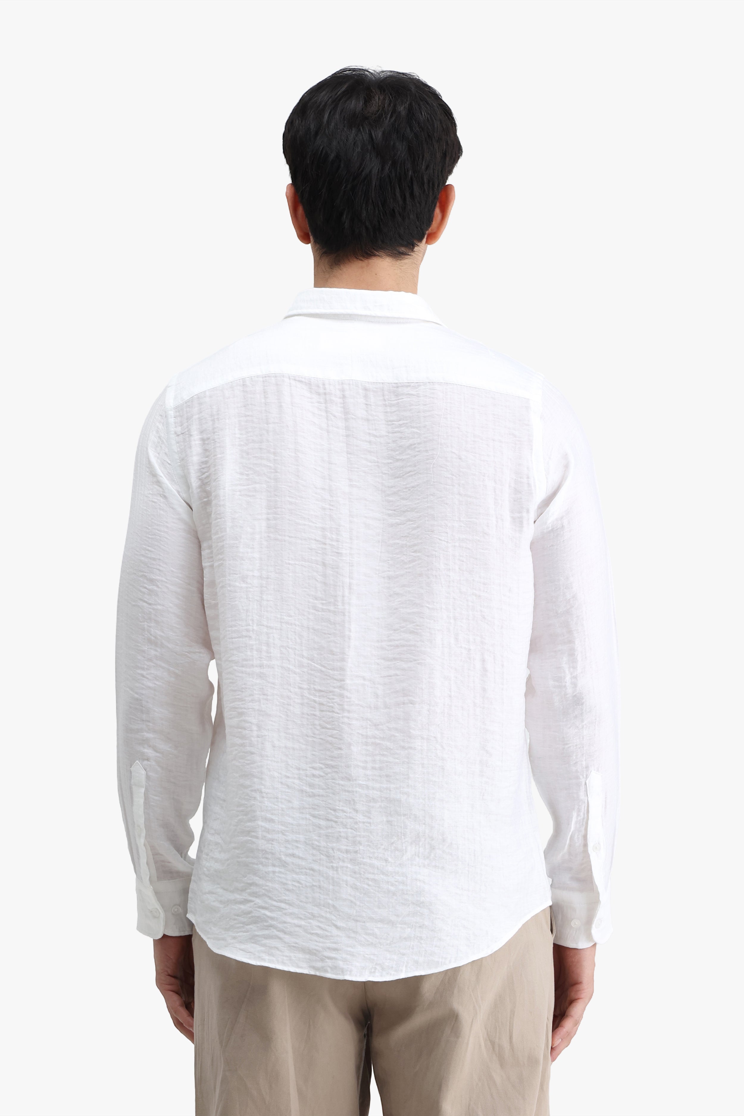 Viscose Blend Solid Shirt