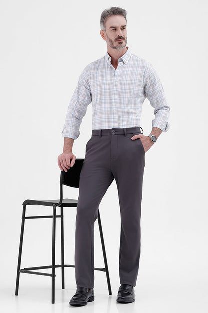 WHITE MULTI COTTON CHECK SHIRT