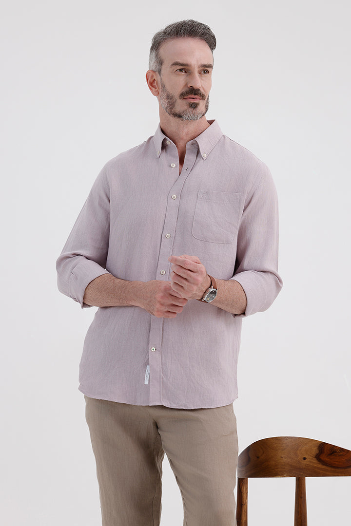 CAMEO LILAC LINEN SHIRT