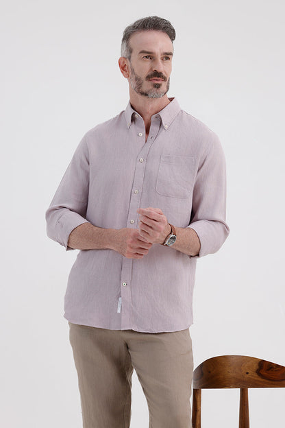 CAMEO LILAC LINEN SHIRT