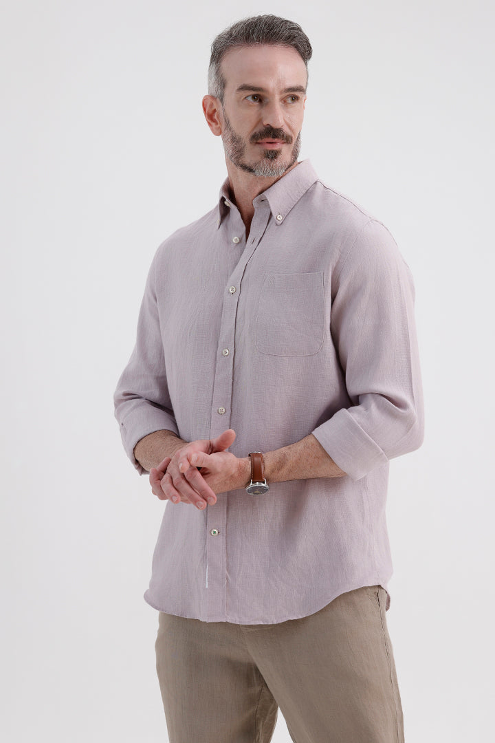 CAMEO LILAC LINEN SHIRT