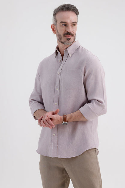 CAMEO LILAC LINEN SHIRT