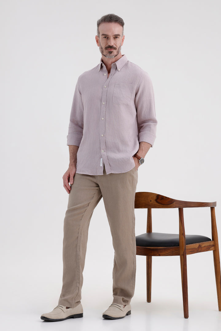 CAMEO LILAC LINEN SHIRT