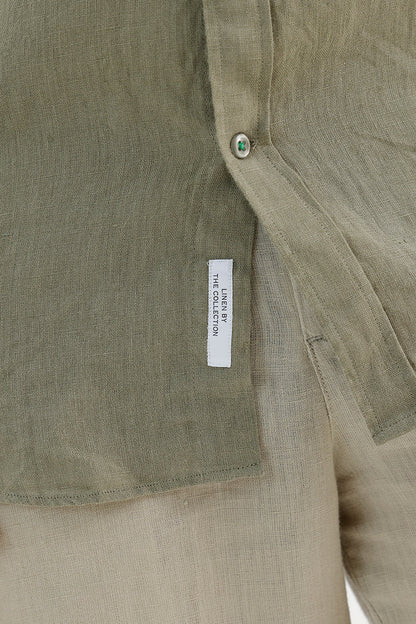MOSSY SAGE LINEN SHIRT