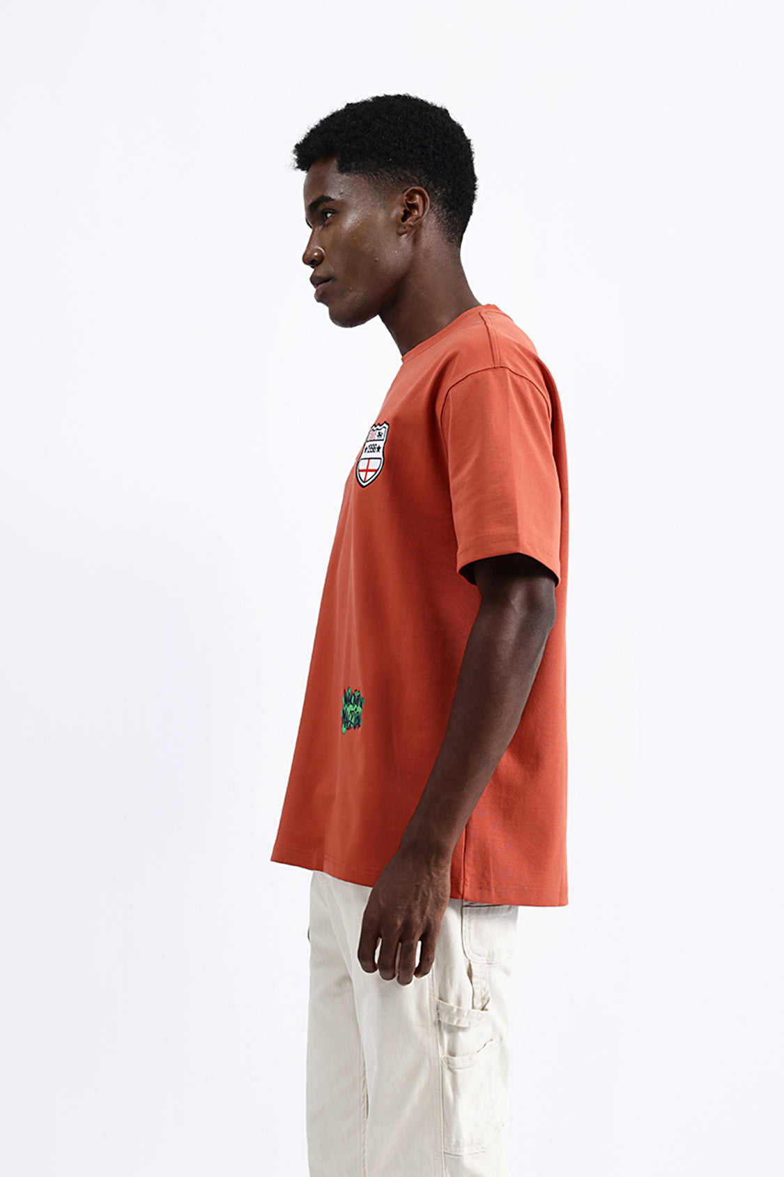 PATCH EMBROIDERED OVERSIZED TEE