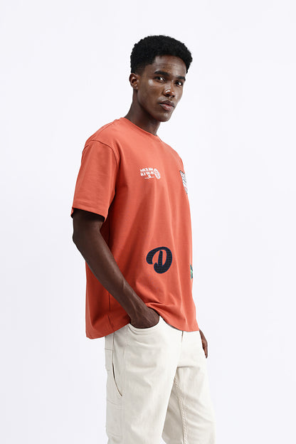 PATCH EMBROIDERED OVERSIZED TEE