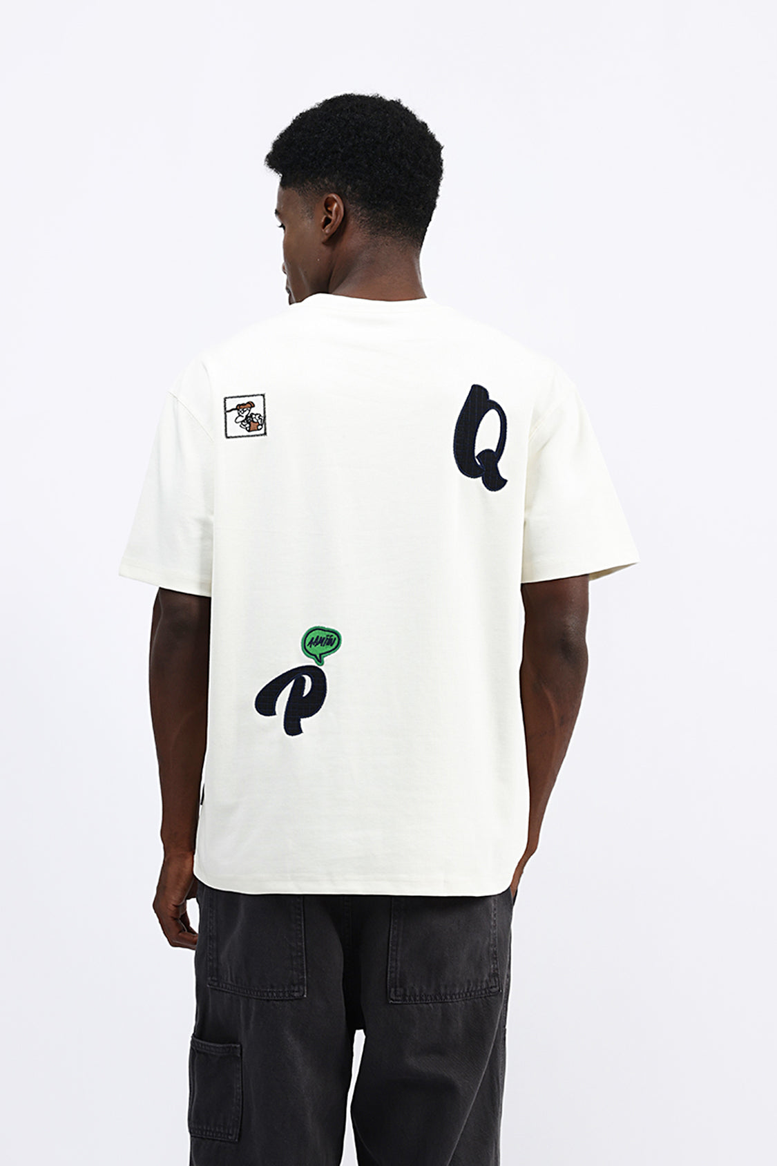 PATCH EMBROIDERED OVERSIZED TEE