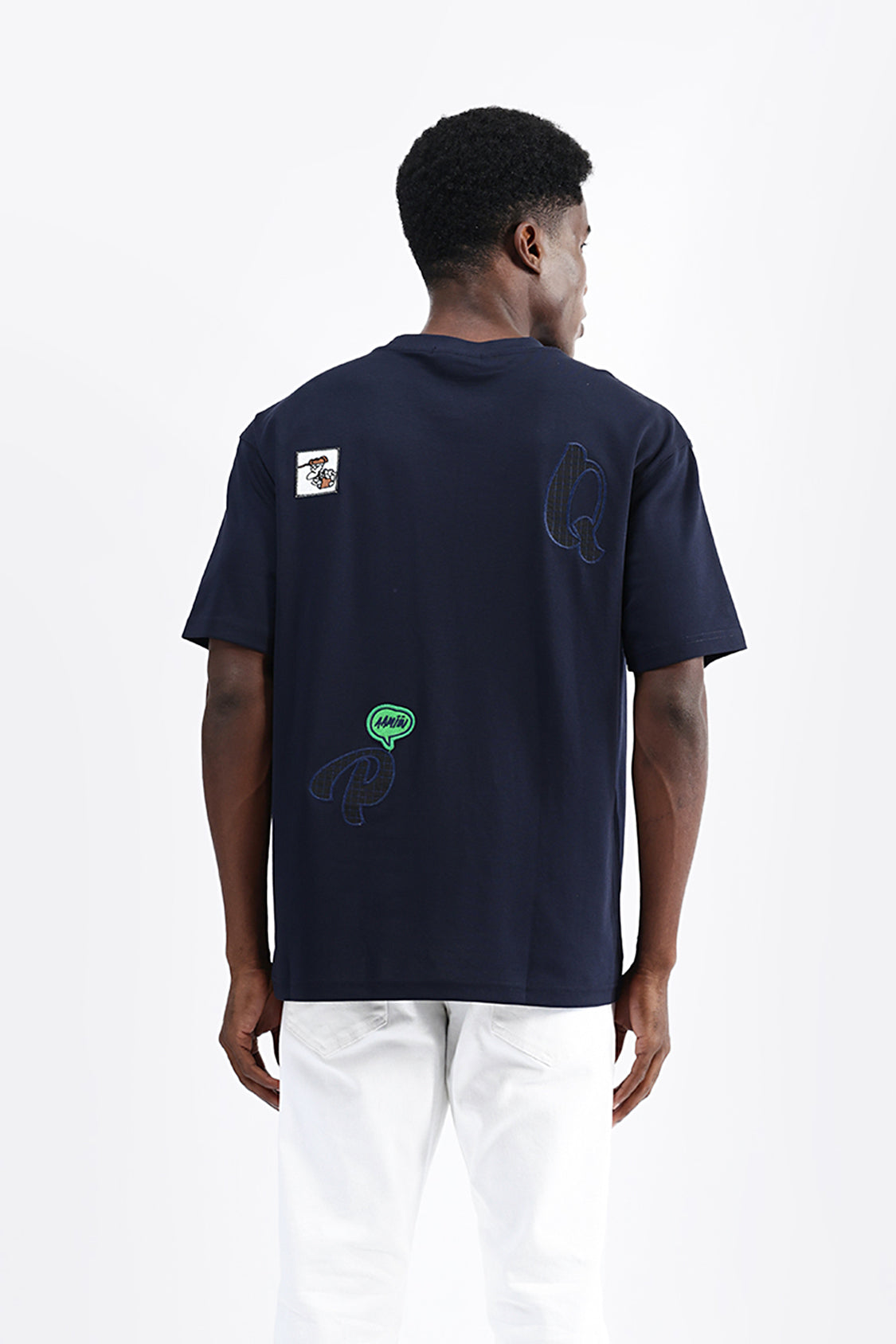 PATCH EMBROIDERED OVERSIZED TEE