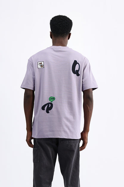 PATCH EMBROIDERED OVERSIZED TEE