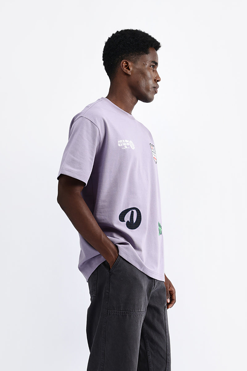 PATCH EMBROIDERED OVERSIZED TEE