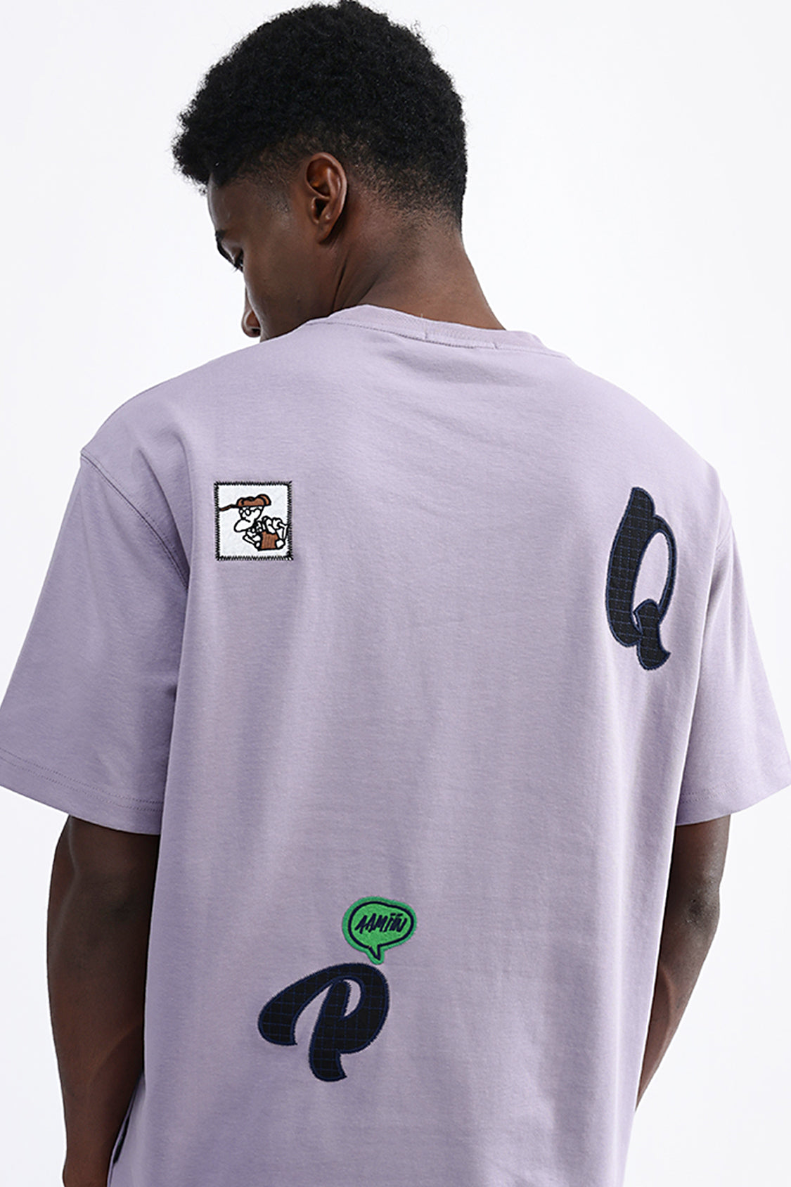 PATCH EMBROIDERED OVERSIZED TEE