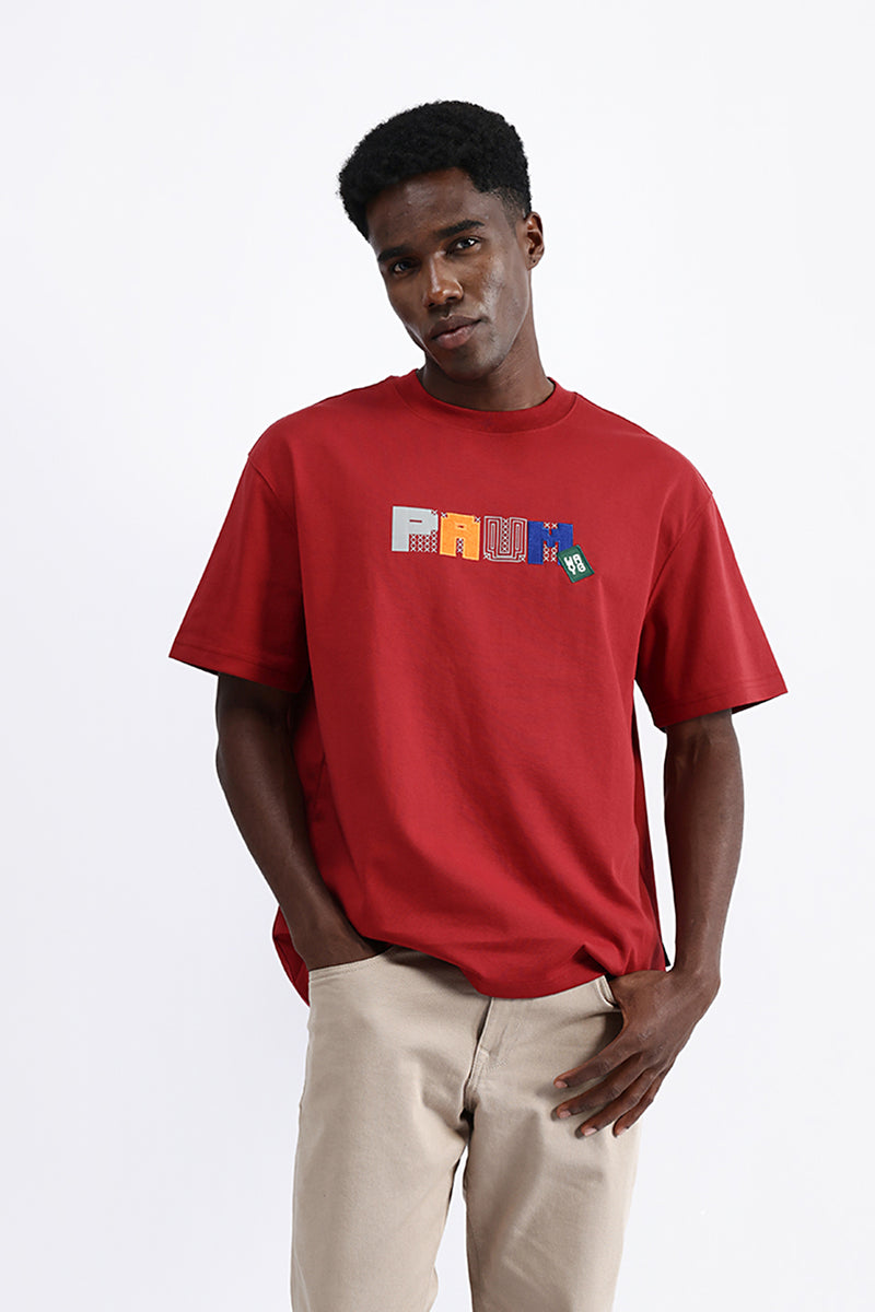 EMBROIDERED OVERSIZED TEE