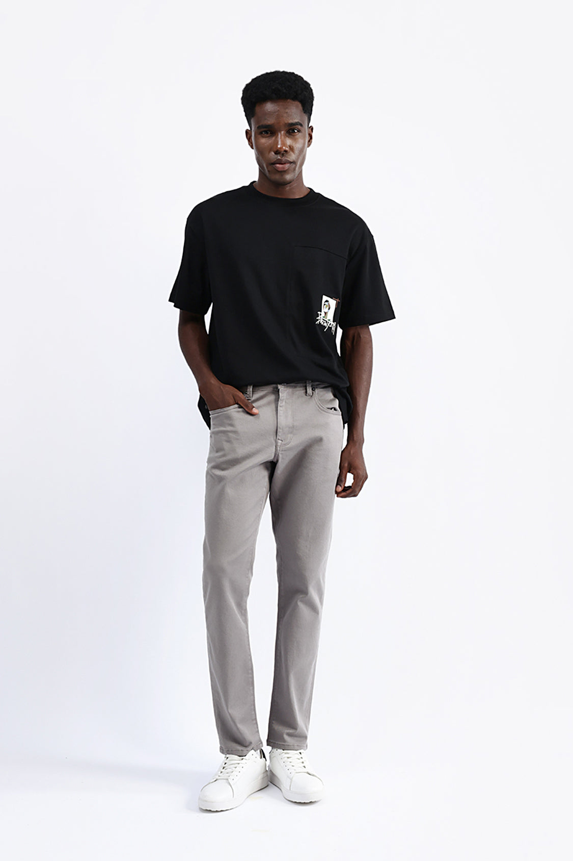 PATCH EMBROIDERED OVERSIZED TEE