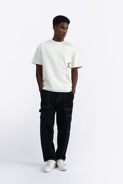 PATCH EMBROIDERED OVERSIZED TEE