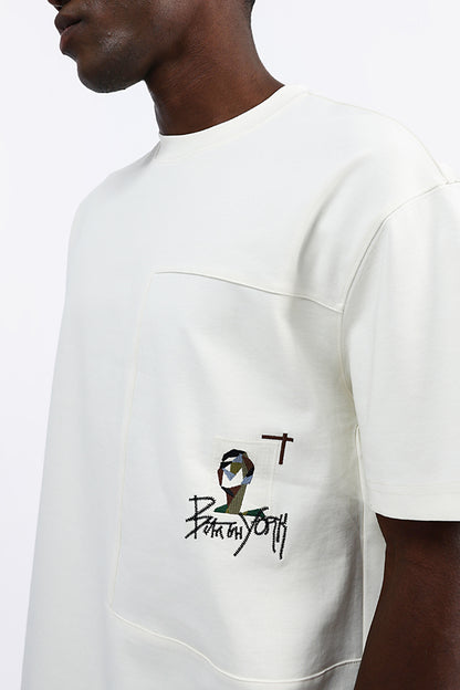 PATCH EMBROIDERED OVERSIZED TEE